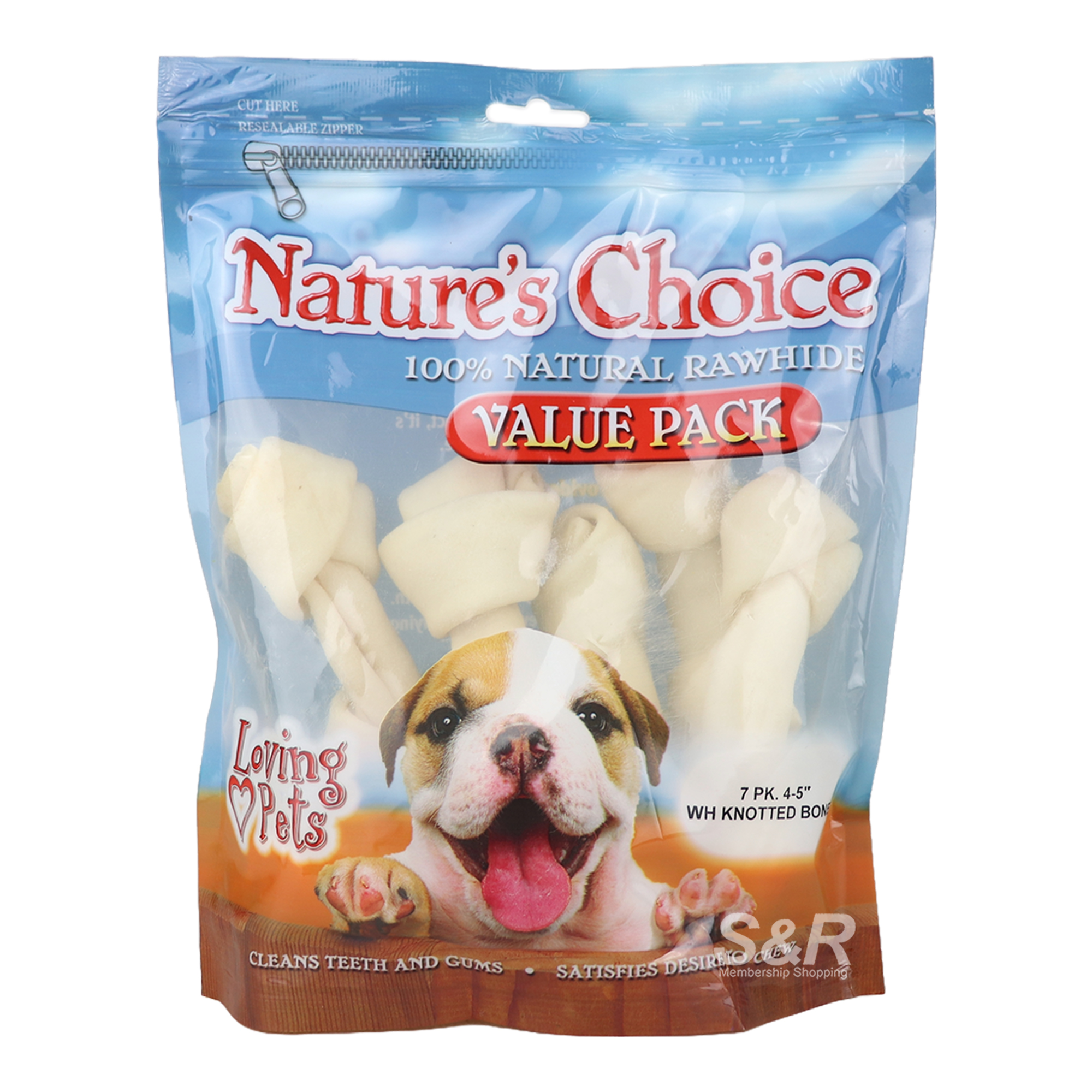 Loving Pets Natural Rawhide 7pcs